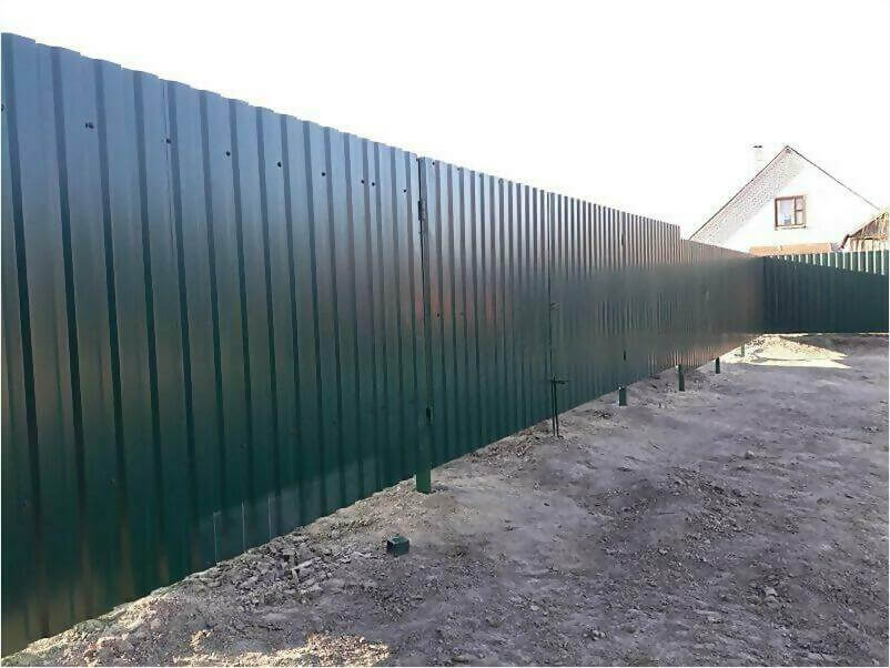 Забор, ворота, калитка из зеленого профлиста 150м фото 5 в Парабели