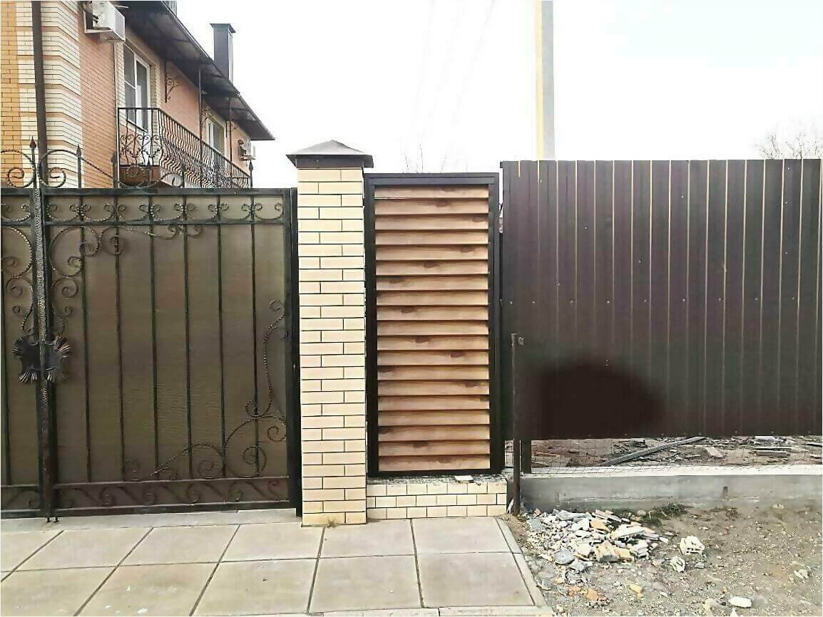Забор жалюзи 50м светлое дерево фото9 в Парабели