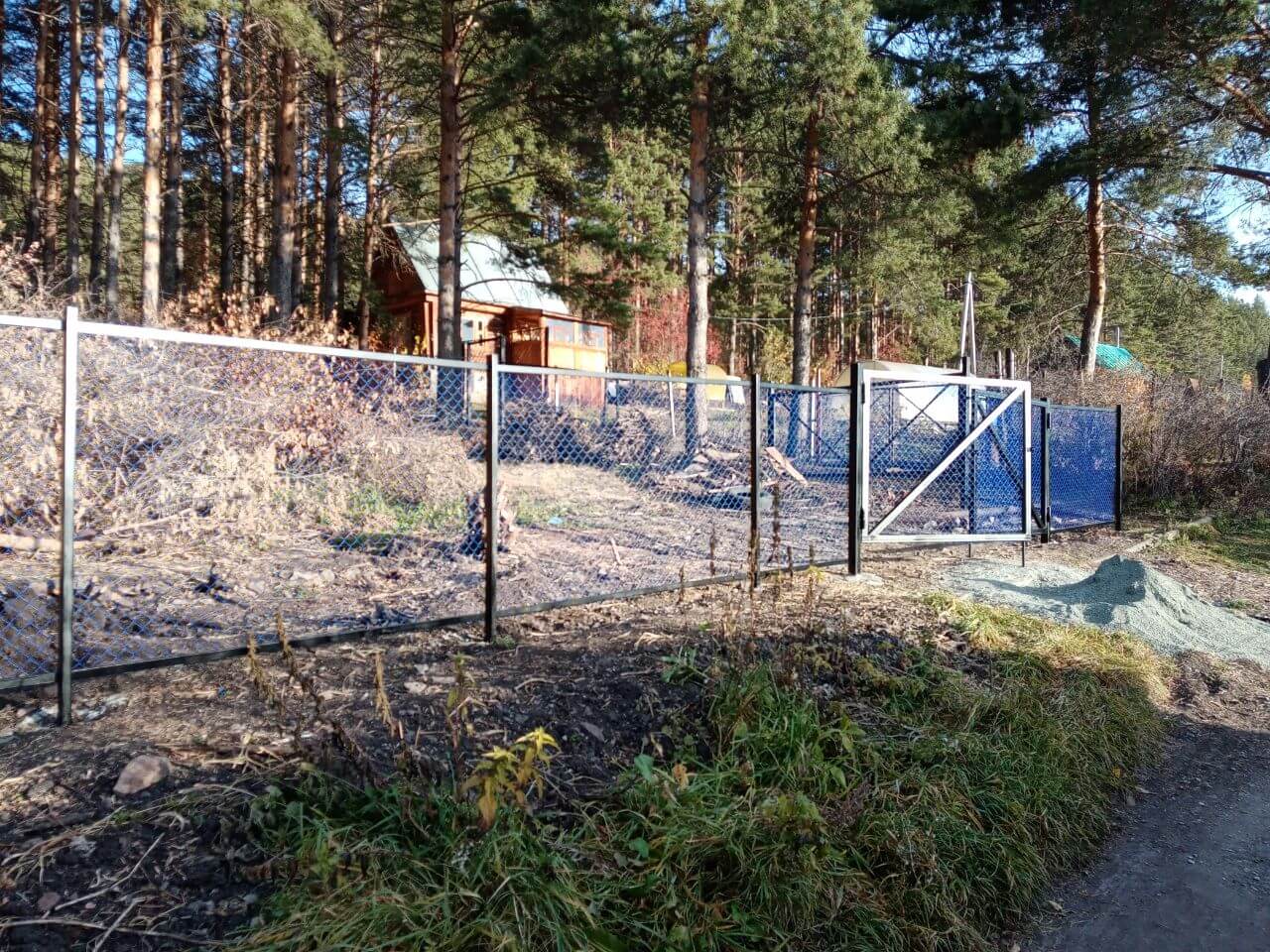 Забор из сетки рабица 76м с полимерным покрытием фото 8 в Парабели
